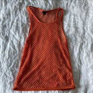 Orange Mesh H&M tank Size Small